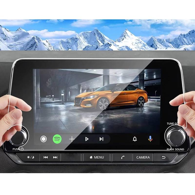 SZTMYVUW Kompatibel Mit Nissan Für Sentra B18 MK4 SR SV 2020 2021 2022 2023 Autonavigation 8-Zoll-Displayschutzfolie Autoinnenausstattung Hartglasfolie Autoinnenraum von SZTMYVUW