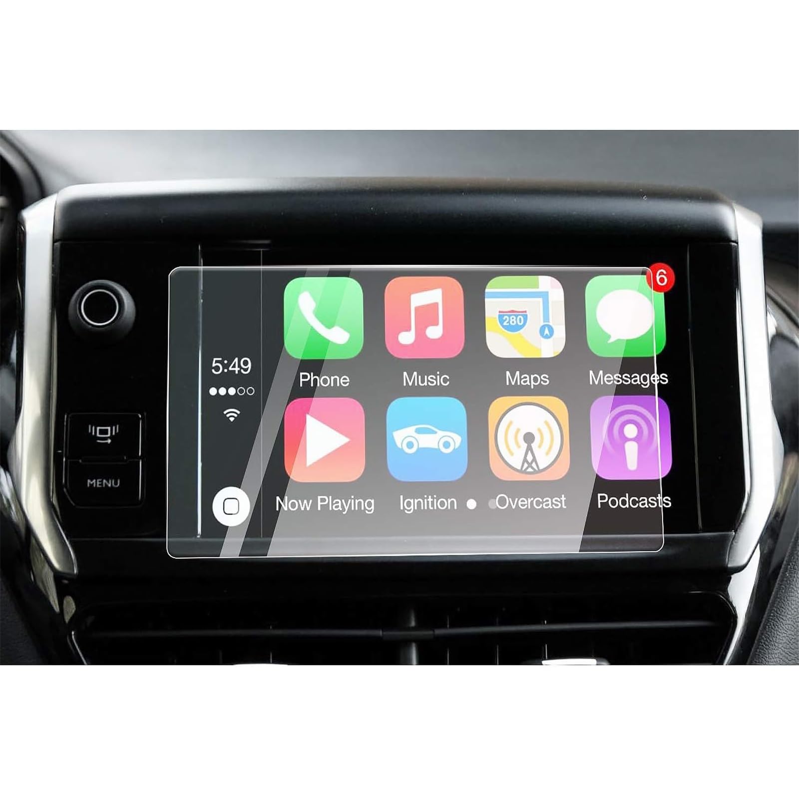 SZTMYVUW Kompatibel Mit Peugeot 208 2008 2016 2017 2018 2019 7 Zoll 10 Zoll Auto LCD GPS Navigation Displayschutzfolie Aus Gehärtetem Glas Autoinnenraum(7inch GPS) von SZTMYVUW