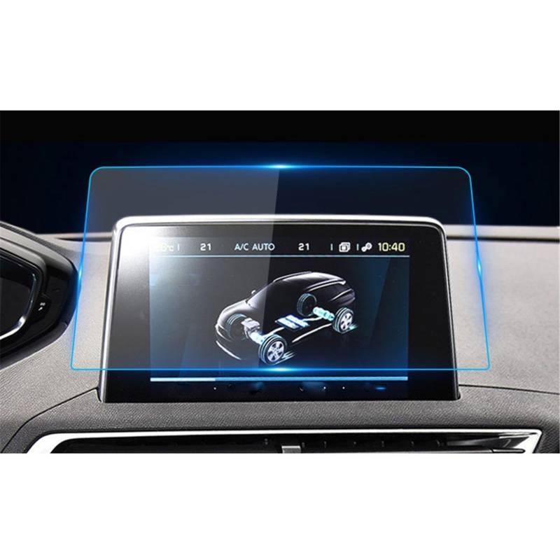 SZTMYVUW Kompatibel Mit Peugeot 3008 5008 3008GT 4008 2017 2018 2019 2020 Schutzfolie Auto-GPS-Navigation Displayschutzfolie Aus Gehärtetem Glas Autoinnenraum(for GPS) von SZTMYVUW