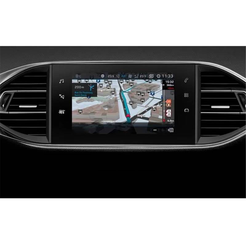 SZTMYVUW Kompatibel Mit Peugeot 308 2014 2015 2016 2017 2018 9,7 Zoll Auto-GPS-Navigations-LCD-Bildschirm Schutzfolie Aus Gehärtetem Glas Zubehör Autoinnenraum von SZTMYVUW