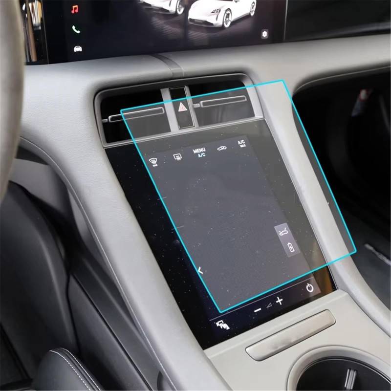 SZTMYVUW Kompatibel Mit Porsche Für Taycan 2020 2021 2022 2023 2024 Displayschutzfolie Für Die Rücksitzsteuerung des Autos Aus Gehärtetem Glas Autoinnenraum von SZTMYVUW