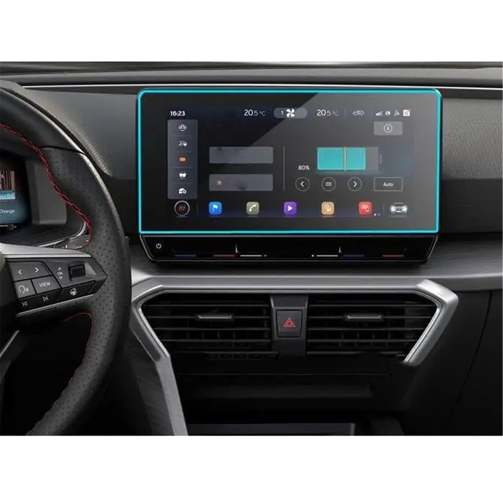SZTMYVUW Kompatibel Mit Seat Für Leon MK4 Für Navi 2020 2021 2022 10 Zoll Auto-Infotainment-Autoradio GPS-Navigation Touch-Display PET-Displayschutzfolie Autoinnenraum SZTMYVUW Kompatibel Mit Seat Für Leon MK4 Für Navi 2020 2021 2022 10 Zoll Auto-Infotainment-Autoradio GPS-Navigation Touch-Display PET-Displayschutzfolie Autoinnenraum von SZTMYVUW