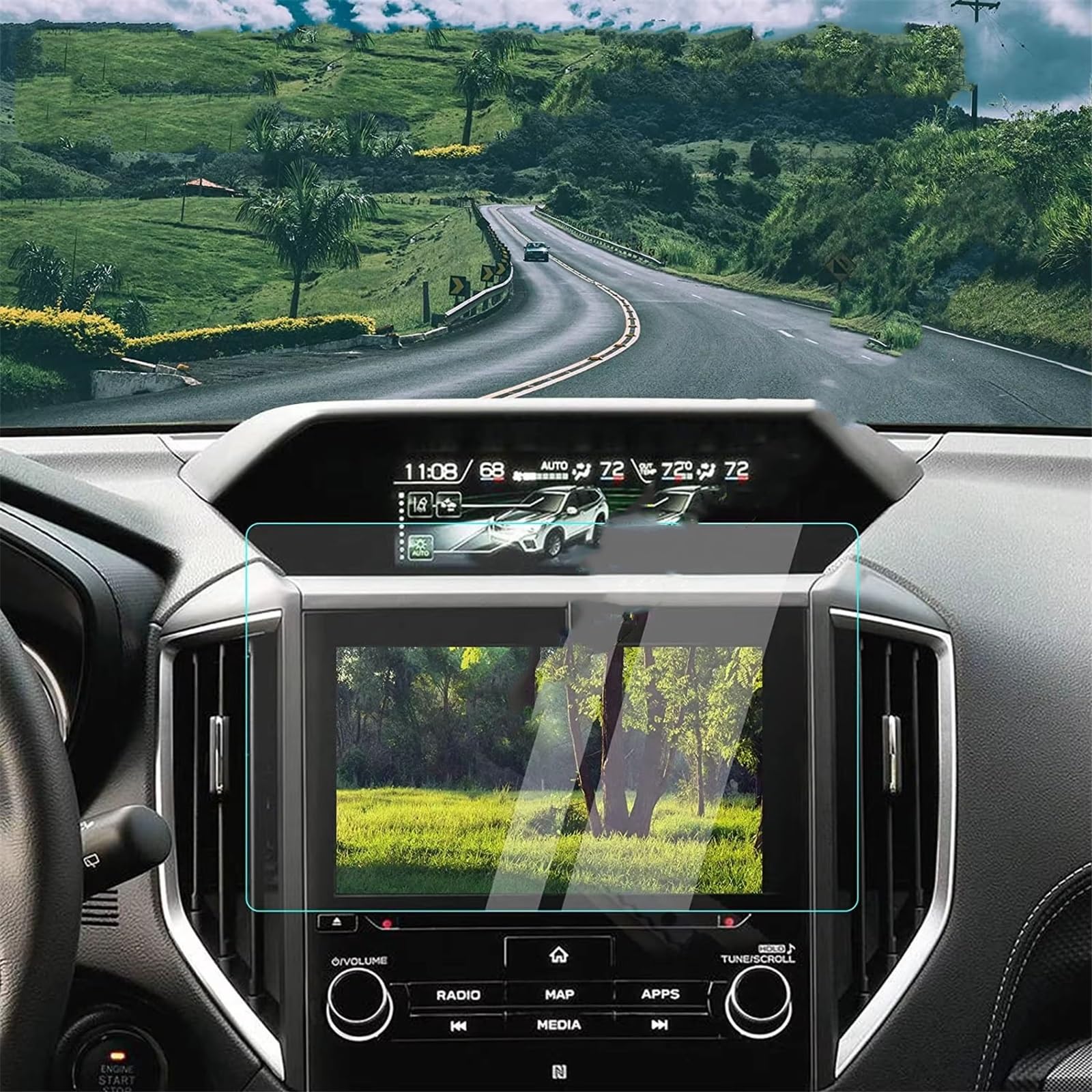 SZTMYVUW Kompatibel Mit Subaru Für Forester 2019 2020 2021 2022, Displayschutzfolie Für Autonavigation, Autoinnenausstattung, Gehärtete Glasfolie Autoinnenraum SZTMYVUW Kompatibel Mit Subaru Für Forester 2019 2020 2021 2022, Displayschutzfolie Für Autonavigation, Autoinnenausstattung, Gehärtete Glasfolie Autoinnenraum von SZTMYVUW