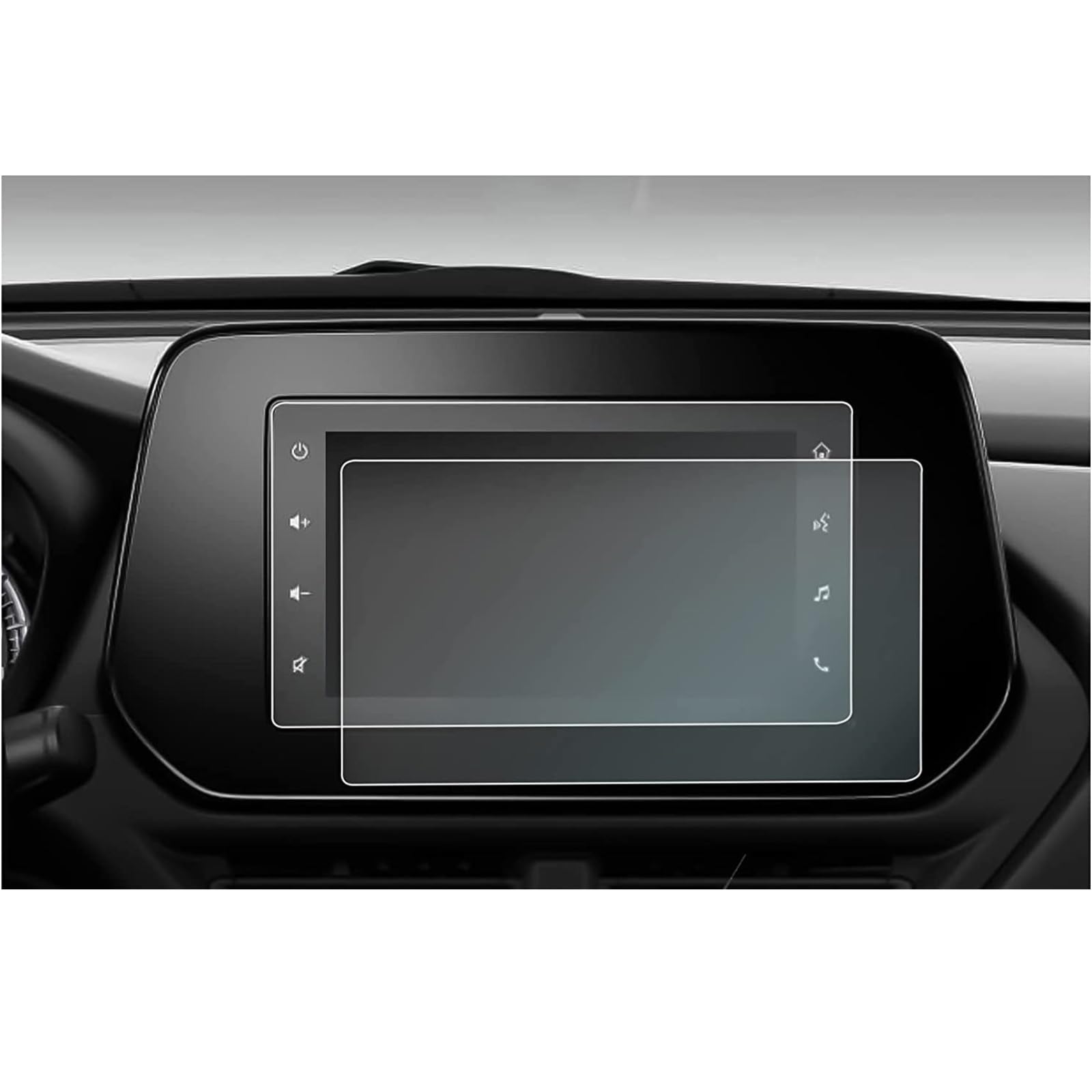 SZTMYVUW Kompatibel Mit Suzuki Für S-Cross 2022 2023, Autoradio, GPS-Navigation, Innenausstattung, 2 Stück, PET-Displayschutzfolie Autoinnenraum(7inch) von SZTMYVUW