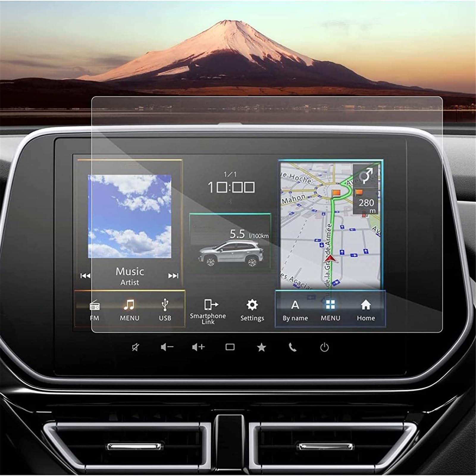 SZTMYVUW Kompatibel Mit Suzuki Für S-Cross 2022 2023 Autoradio GPS-Navigation Innenzubehör PET-Filmschutz Autoinnenraum(9inch) von SZTMYVUW