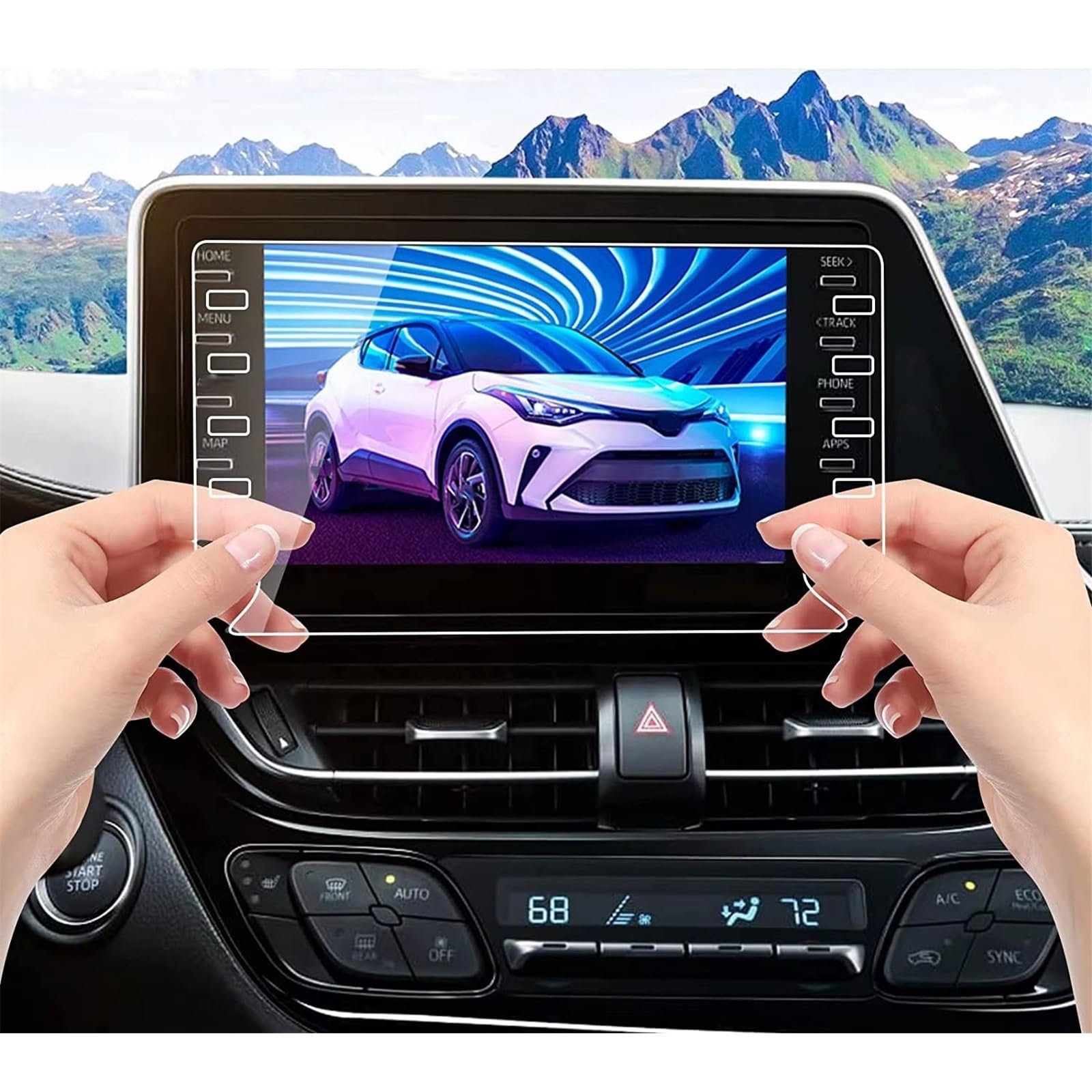 SZTMYVUW Kompatibel Mit Toyota Für CHR Für C-HR 2020 2021 2022 2023 8-Zoll-Autoradio GPS-Navigation Innenzubehör Displayschutzfolie Aus Gehärtetem Glas Autoinnenraum SZTMYVUW Kompatibel Mit Toyota Für CHR Für C-HR 2020 2021 2022 2023 8-Zoll-Autoradio GPS-Navigation Innenzubehör Displayschutzfolie Aus Gehärtetem Glas Autoinnenraum von SZTMYVUW