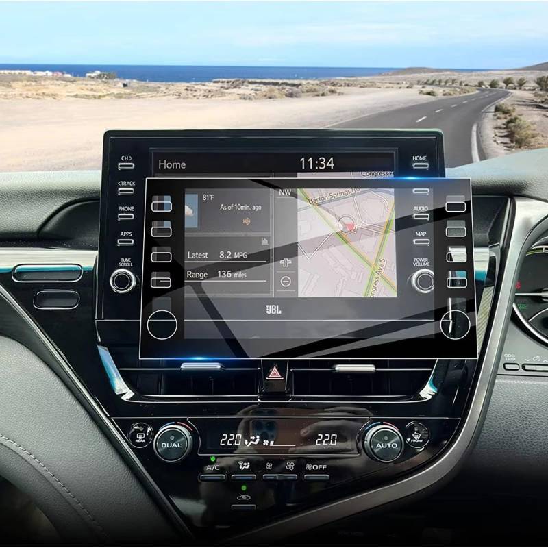 SZTMYVUW Kompatibel Mit Toyota Für Camry 2021 2022 2023 9-Zoll-Auto-GPS-Navigation Innenzubehör Displayschutzfolie Aus Gehärtetem Glas Autoinnenraum von SZTMYVUW