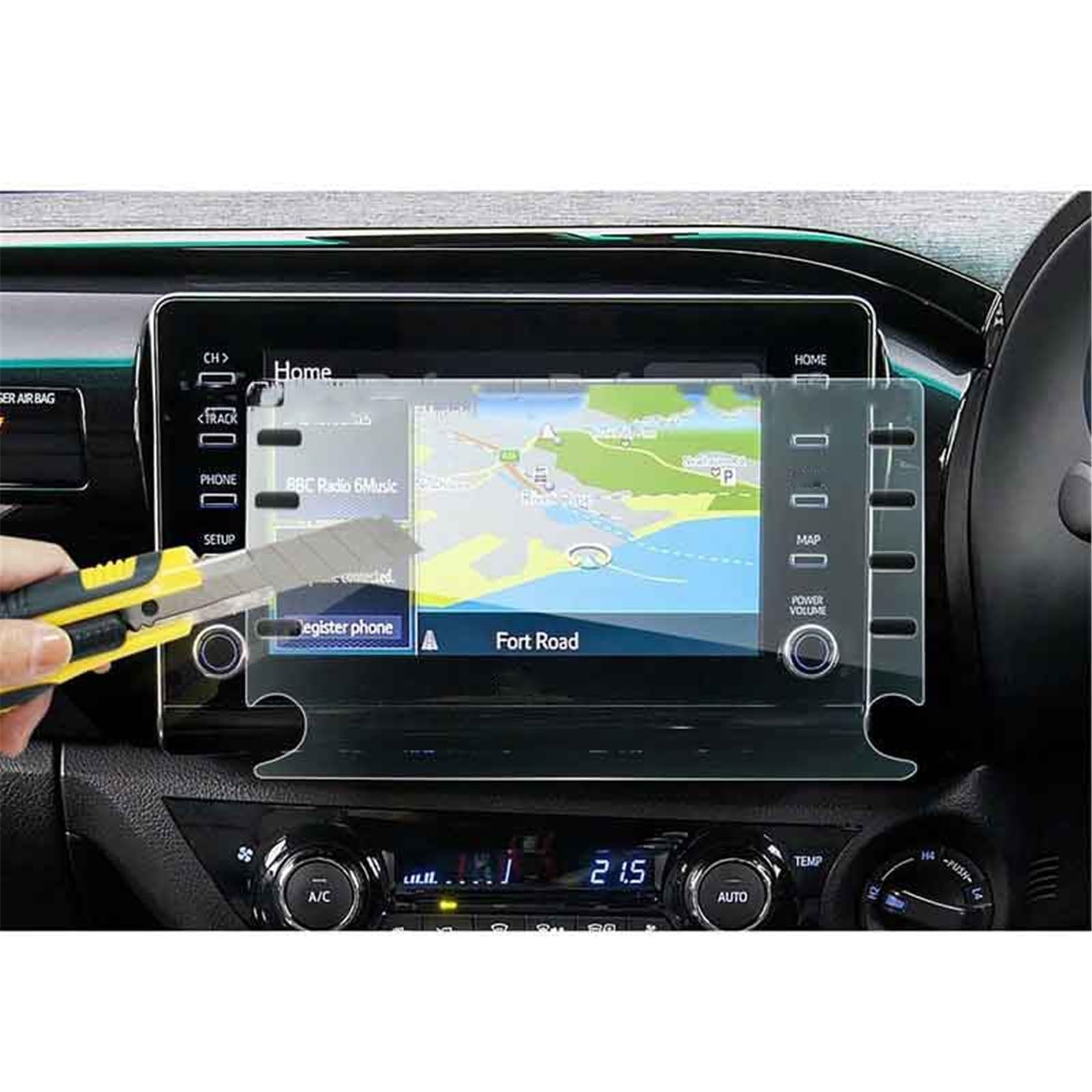 SZTMYVUW Kompatibel Mit Toyota Für HiLux 2020 2021 8 Zoll GPS-Navigationsbildschirm-Filmschutz Aus Gehärtetem Glas Autoinnenraum SZTMYVUW Kompatibel Mit Toyota Für HiLux 2020 2021 8 Zoll GPS-Navigationsbildschirm-Filmschutz Aus Gehärtetem Glas Autoinnenraum von SZTMYVUW