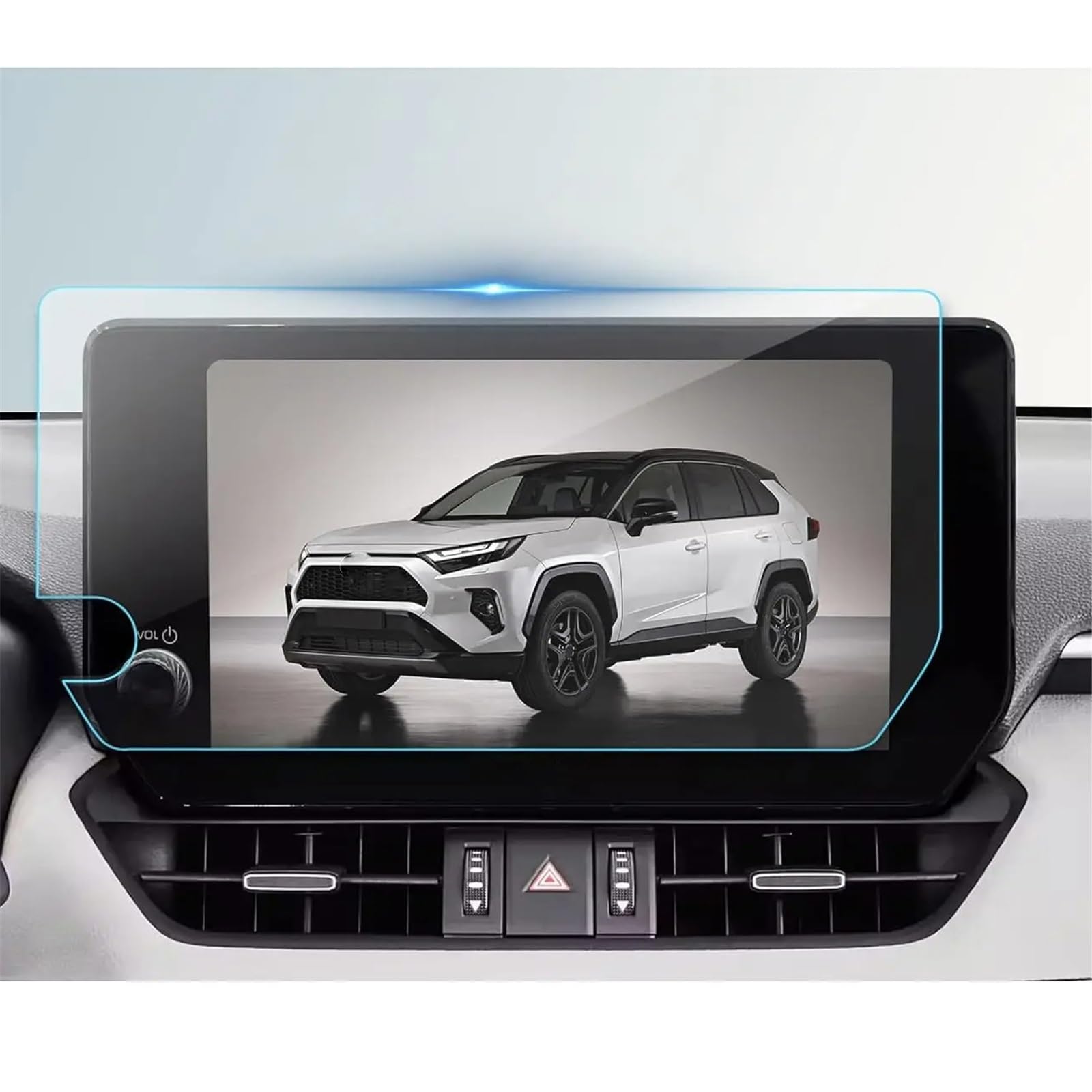 SZTMYVUW Kompatibel Mit Toyota Für RAV4 2023 2024 Auto-LCD-GPS-Navigation Touchscreen-Schutzfolie Aus Gehärtetem Glas Autoinnenraum(10.5INCH) von SZTMYVUW