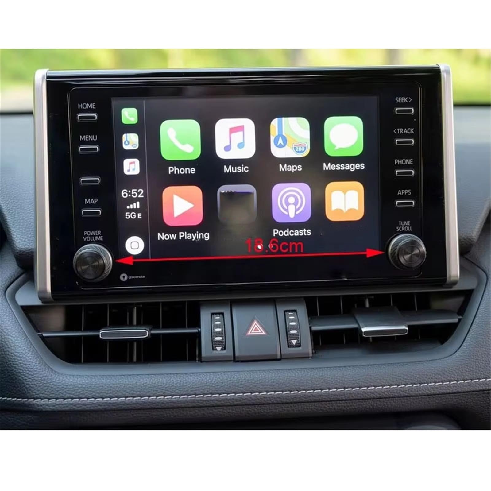 SZTMYVUW Kompatibel Mit Toyota Für RAV4 5. 8-Zoll-Zentralsteuerungsanzeige, Autonavigationsschutz 2019 2020, Displayschutzfolie Aus Gehärtetem Glas Autoinnenraum(8 inch) von SZTMYVUW