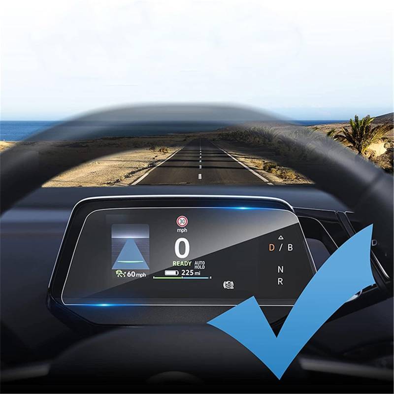 SZTMYVUW Kompatibel Mit VW Für ID.4 Für ID4 Infotainment-GPS-Navigationsanzeige Und Instrumentenschutzaufkleber, Displayschutzfolie Aus Gehärtetem Glas Autoinnenraum(5.3 Inch Instrument) von SZTMYVUW