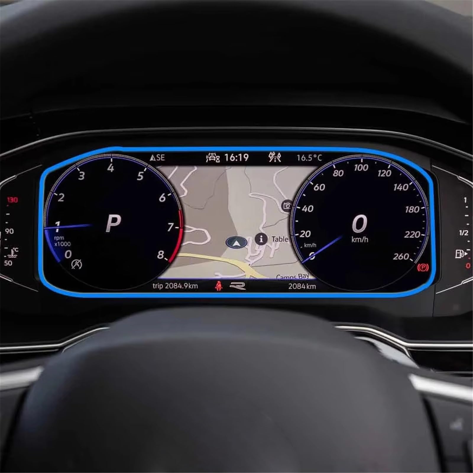 SZTMYVUW Kompatibel Mit VW Für Taigo 2018 2019 2020 Instrumenten-Displayschutzfolie Aus Gehärtetem Glas Für Das Armaturenbrett Autoinnenraum von SZTMYVUW