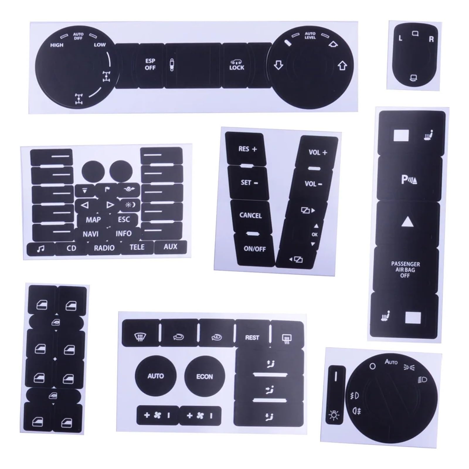 SZTMYVUW Kompatibel Mit VW Für Touareg 2004 2005 2006 2007 2008 2009 Auto-Radio-Button-Aufkleber Mit Navigations-Reparaturset Reparaturaufkleber SZTMYVUW Kompatibel Mit VW Für Touareg 2004 2005 2006 2007 2008 2009 Auto-Radio-Button-Aufkleber Mit Navigations-Reparaturset Reparaturaufkleber von SZTMYVUW