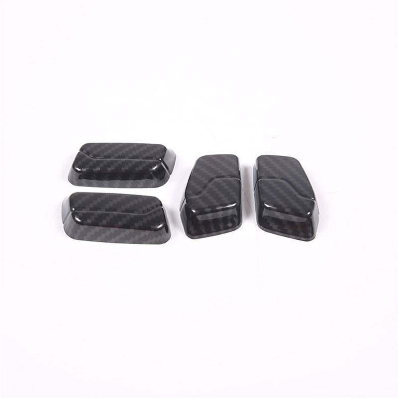 SZTMYVUW Kompatibel Mit X1 U11 2023 2024 ABS-Kohlefaser-Autositz-Einstellknopfabdeckung, Verkleidungsaufkleber, Autoinnenausstattung Reparaturaufkleber(Carbon Fiber) von SZTMYVUW
