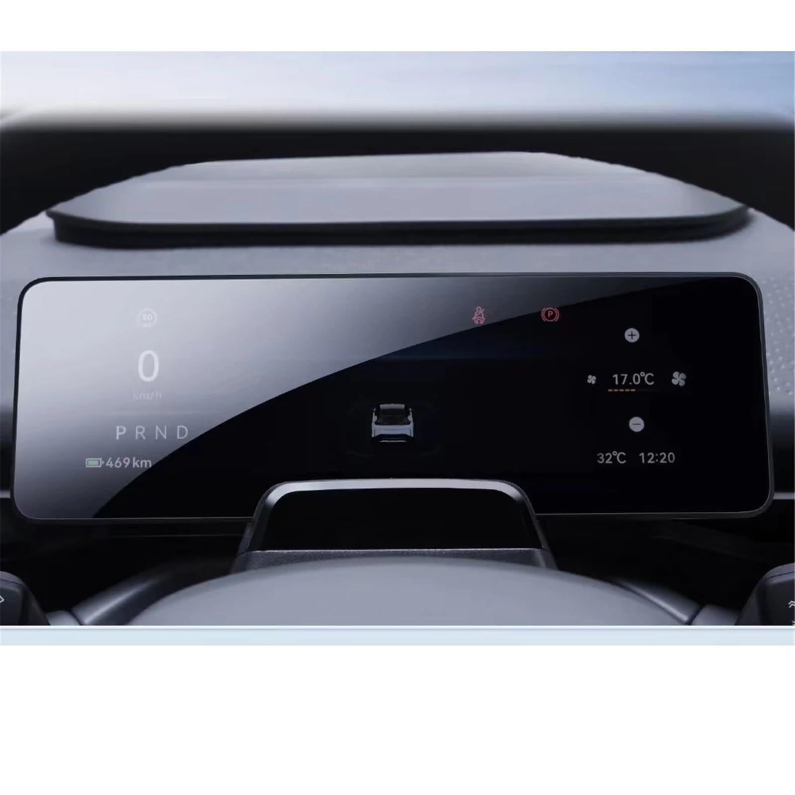 SZTMYVUW Kompatibel Mit ZEEKR X 2023 LCD-Autoradio, GPS-Navigation, Gehärtetes Glas Und Displayschutzfolie Für Das Armaturenbrett Autoinnenraum(Dashboard) von SZTMYVUW