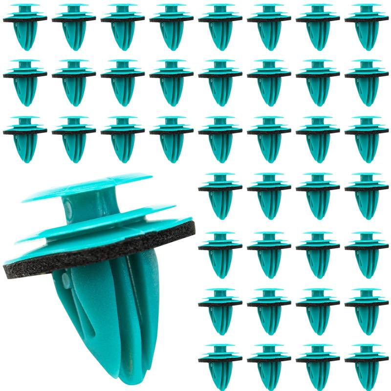 100 Stück Auto Tür Clips Auto Trim Clips Stoßstange Befestigung Clips Kompatibel mit Auto Kofferraum, Innentüren oder Zierleisten von SZXMDKH