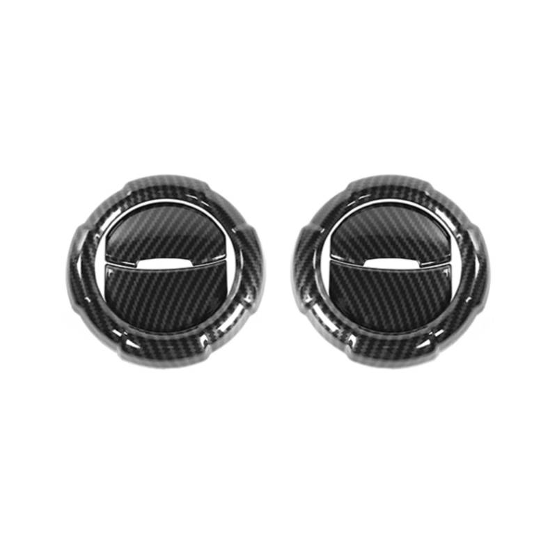 Luftauslass Abdeckung Kompatibel Mit Suzuki Für Jimny JB64 JB74 2019 2020 2021 2022 2023 2024 Auto-Innenklimaanlage Entlüftungsauslass Dekorationsabdeckung Ringverkleidung(Carbon Fiber) von SZYNBQ