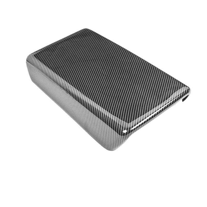 Luftauslass Abdeckung Kompatibel Mit Tesla Für Model 3 Y 2019 2020 2021 2022 2023. Hinten Luft Entlüftung Auslass Filter Abdeckungen Schutz Auto Zubehör Mittel Konsole Armlehne(Bright Carbon B) von SZYNBQ