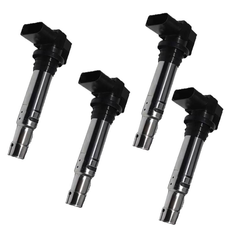 SZYNBQ Kerzenschachtzündspule Kompatibel Mit Seat Für Ibiza Für III6L1 1.2 2002 2003 2004 2005 2006; Für III6L1 1.4 16V 2002 2003 2004 2005 2006 2007 2008 2009; 4 Stück Autozündspule von SZYNBQ