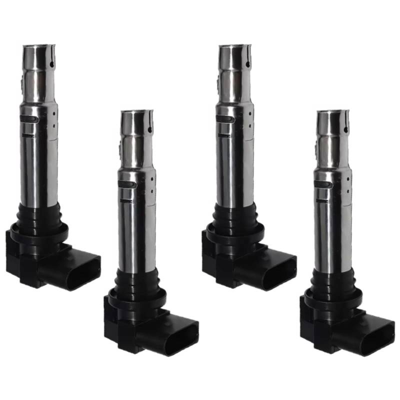 SZYNBQ Kerzenschachtzündspule Kompatibel Mit Seat Für Leon Für 1p1 1.4Tsi 2007 2008 2009 2010 2011 2012 4 Stück Autozündspule Fahrzeugmotoren Zündspule Autoteile 036905100B von SZYNBQ