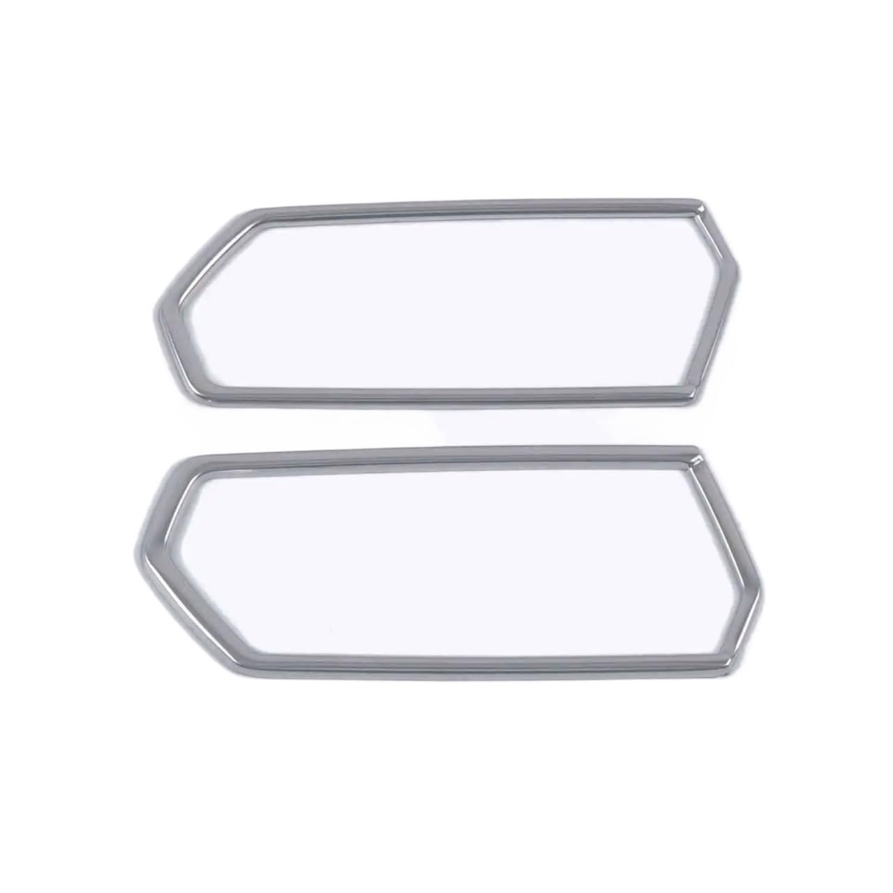 SZYNBQ Luftauslass Abdeckung Kompatibel Mit A3 8y 2022 2021 Zubehör Auto Styling Teile Auto Front Dashboard Air Vent Outlet Rahmen Trim Dekoration Edelstahl(Titanium Silver) von SZYNBQ