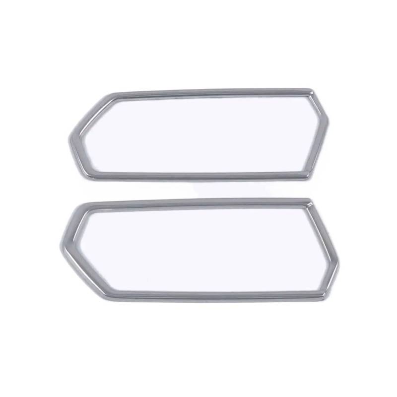 SZYNBQ Luftauslass Abdeckung Kompatibel Mit A3 8y 2022 2021 Zubehör Auto Styling Teile Auto Front Dashboard Air Vent Outlet Rahmen Trim Dekoration Edelstahl(Titanium Silver) von SZYNBQ