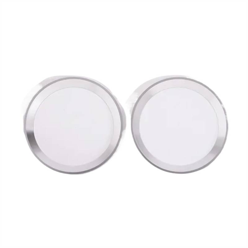 SZYNBQ Luftauslass Abdeckung Kompatibel Mit Land Für Rover Für Defender 90 110 130 2004-2015 2016 Auto-Modifikation Mittelkonsole Air Vent Outlet Cover Ring(Silver) von SZYNBQ