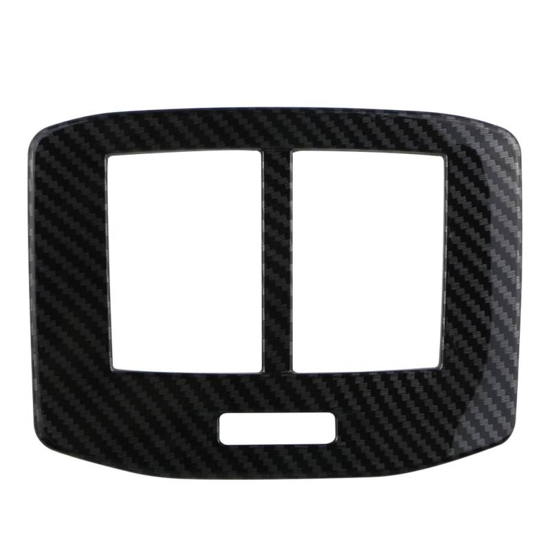 SZYNBQ Luftauslass Abdeckung Kompatibel Mit VW Für T-ROC 2018 2019 2020 2021 2022 2023 Autozubehör Hintere Armlehne Air Vent Outlet Frame Cover Trims Aufkleber(Carbon Fiber) von SZYNBQ