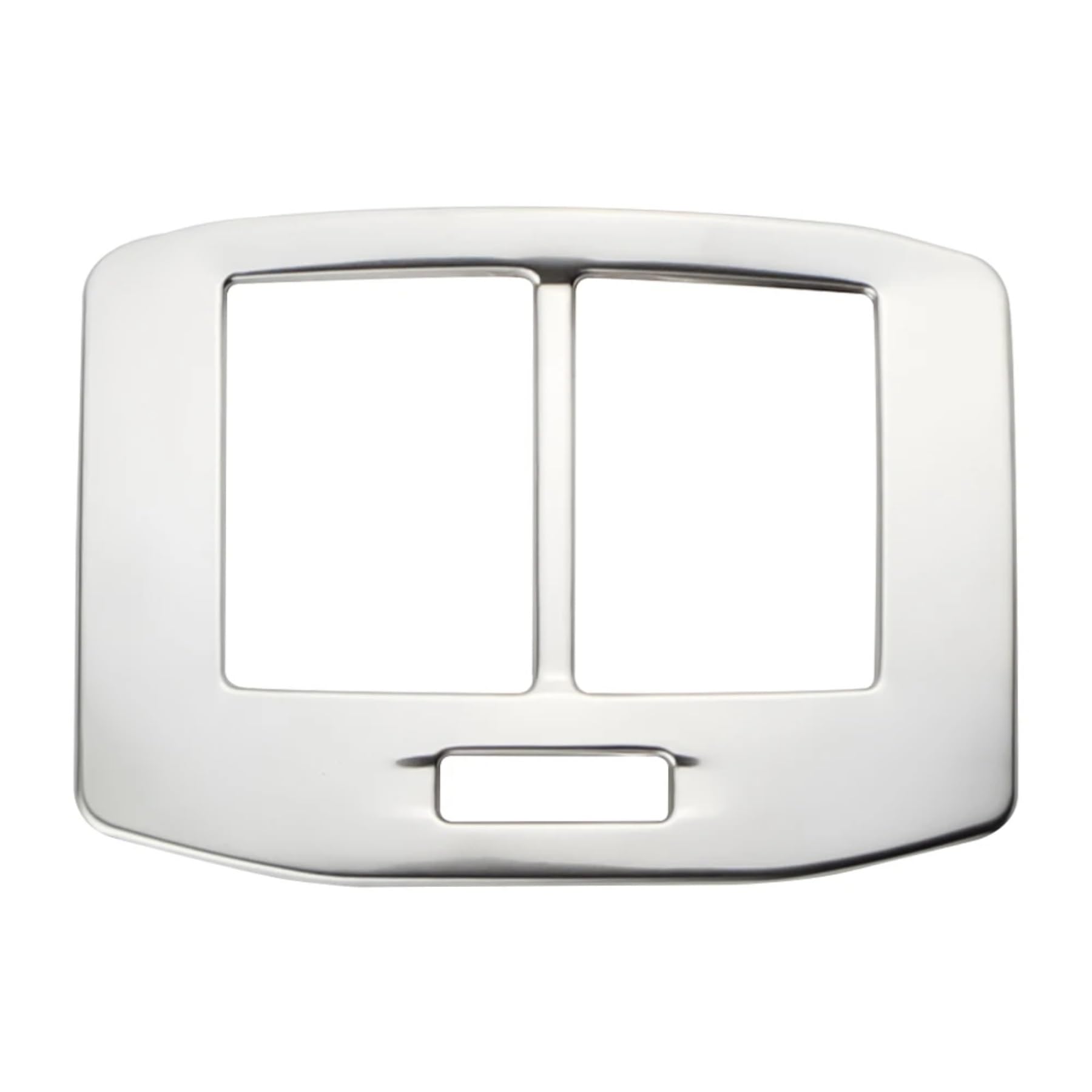 SZYNBQ Luftauslass Abdeckung Kompatibel Mit VW Für T-ROC 2018 2019 2020 2021 2022 2023 Autozubehör Hintere Armlehne Air Vent Outlet Frame Cover Trims Aufkleber(Silver) von SZYNBQ