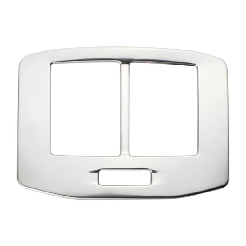 SZYNBQ Luftauslass Abdeckung Kompatibel Mit VW Für T-ROC 2018 2019 2020 2021 2022 2023 Autozubehör Hintere Armlehne Air Vent Outlet Frame Cover Trims Aufkleber(Silver) von SZYNBQ