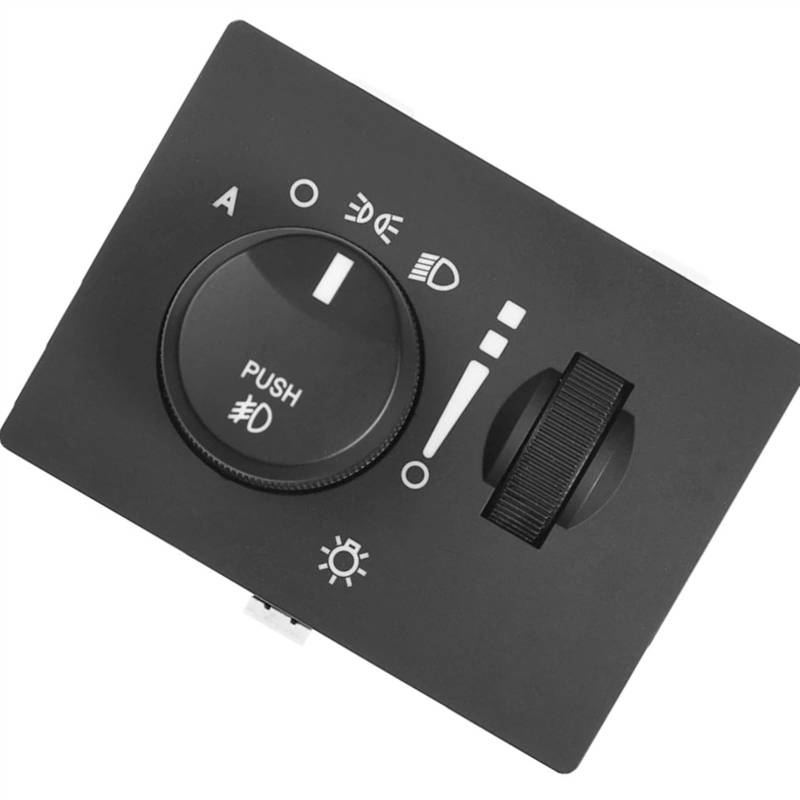 SZYNBQ Scheinwerfer Nebel Lampe Schalter Kompatibel Mit Dodge Für Charger 2006-2012 Für Magnum 2005-2008 Scheinwerfer Nebelscheinwerfer Lampensteuerschalter Scheinwerferschalter 68019789AE von SZYNBQ