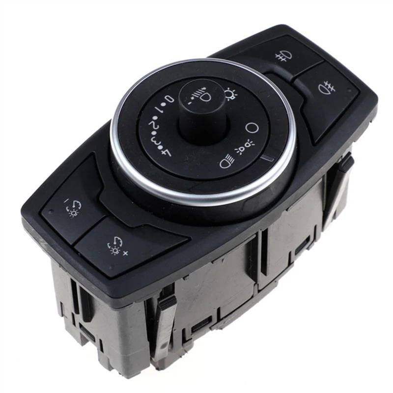 SZYNBQ Scheinwerfer Nebel Lampe Schalter Kompatibel Mit Ford Für Mondeo Mk5 2014 2015 2016 2017 2018 2019 Autoscheinwerfer Nebelscheinwerfer Lampensteuerschalter JB3T-13D061-EAW von SZYNBQ