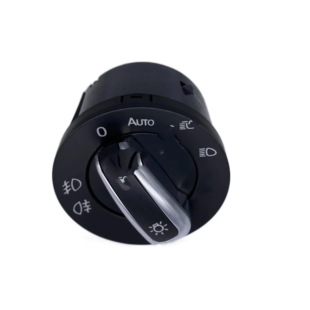 SZYNBQ Scheinwerfer Nebel Lampe Schalter Kompatibel Mit VW Für CC 2008 2009 2010 2011 2012 2013 2014 Auto-Scheinwerferschalter Nebelscheinwerferschalter Steuerschalter Knopf Knopf 5ND941431B(Switch) von SZYNBQ