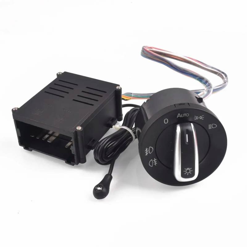 SZYNBQ Scheinwerfer Nebel Lampe Schalter Kompatibel Mit VW Für Passat B5 B5.5 1996 1997 1998 1999 2000 2001 2002 2003 2004 Auto-Scheinwerfer-Schalter-Lampen-Sensor-Licht 3BD941531A 1C0941531A von SZYNBQ