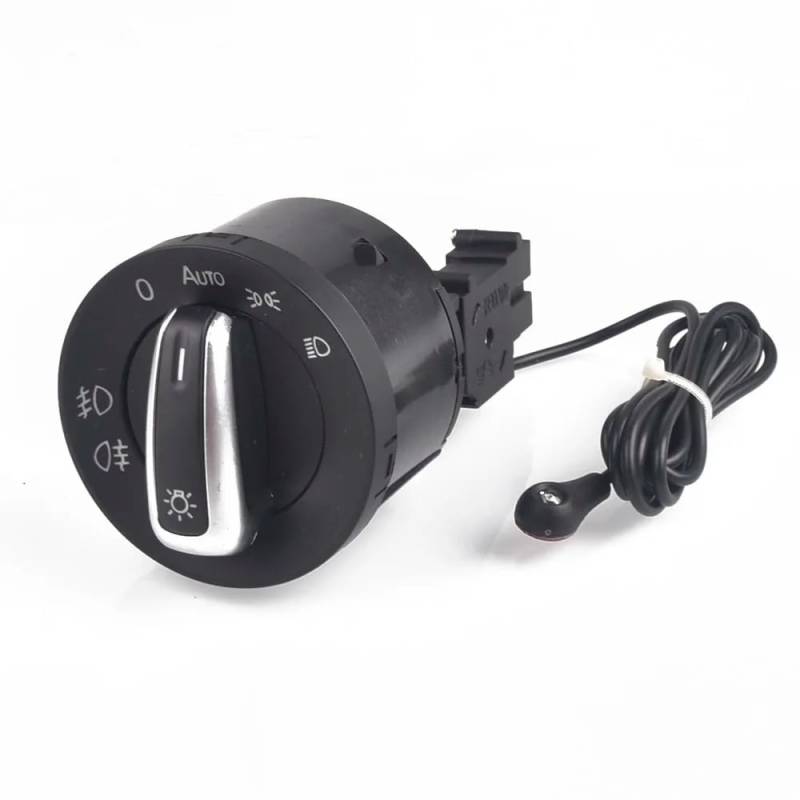 SZYNBQ Scheinwerfer Nebel Lampe Schalter Kompatibel Mit VW Für Passat B6 B7 2006 2007 2008 2009 2010 2011 2012 2013 2014 Auto-Scheinwerferschalter, Kopflampen-Steuerschalter 5ND941431B von SZYNBQ