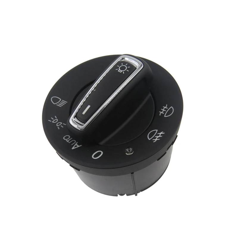 SZYNBQ Scheinwerfer Nebel Lampe Schalter Kompatibel Mit VW Für Sagitar 2015 2016 2017 2018 2019 Für Caddy 2003–2015 Auto-Scheinwerfer-Kopf-Nebelscheinwerfer-Steuerschalter 5ND941431E von SZYNBQ
