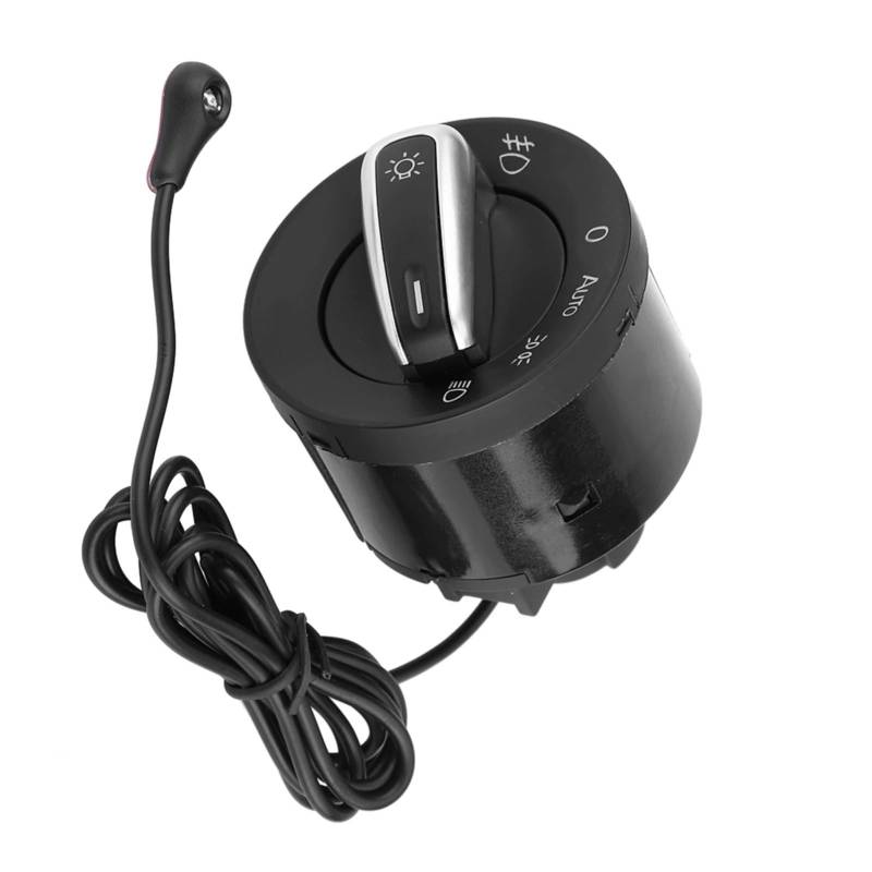 SZYNBQ Scheinwerfer Nebel Lampe Schalter Kompatibel Mit VW Für Touran 2003–2015 Auto-Scheinwerferlampen-Steuerschalter, Sensormodul, 3 Beleuchtungsmodi, 5ND941431B von SZYNBQ