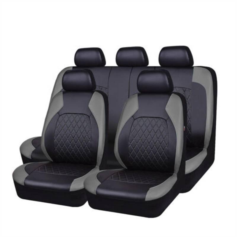 SZYNBQ Sitzschoner 1 Set Autositzbezug, Kompletter Satz, Atmungsaktives PU-Fahrzeugsitz-Mad-Pad, Universell Passend Für Die Meisten Autozubehör-Innenräume(4) von SZYNBQ