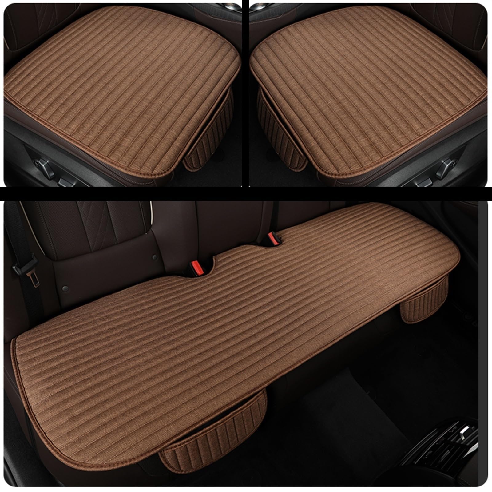 SZYNBQ Sitzschoner Auto-Innensitzbezüge Vorne Hinten Set Universal-Sitzpolsterschutz Anti-Rutsch-Sitzmatte Vier-Jahreszeiten-Sitzbezug(color1) von SZYNBQ