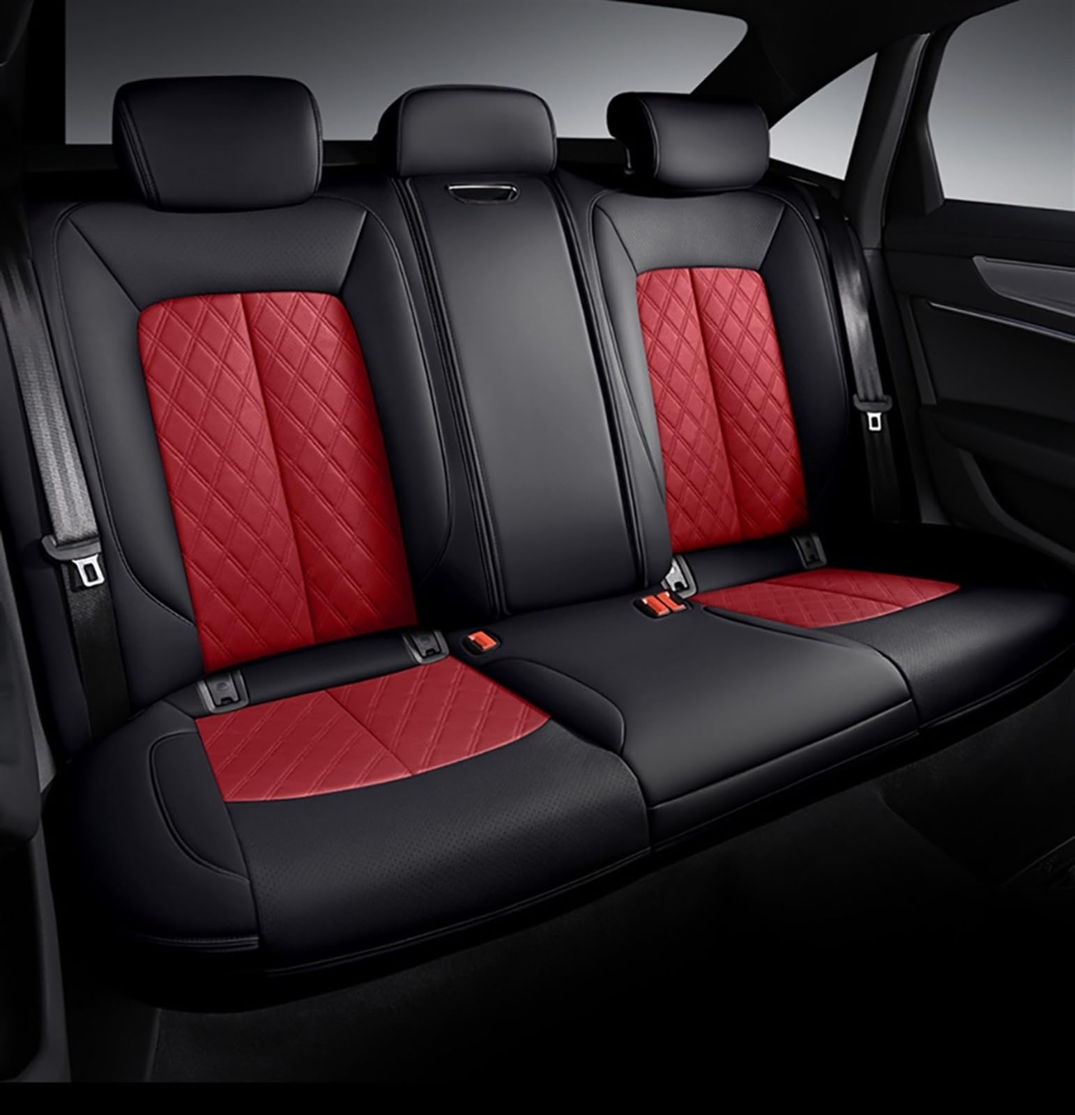 SZYNBQ Sitzschoner Kompatibel Mit A4 B9 Für Avant A5 Für Sportback Tt Mk2 Q3 A6 C5 A3 8l 8p Q2 Q5 Q7 A1 Autositzbezugschutz Four Seasons Seat(4,3pcs) von SZYNBQ