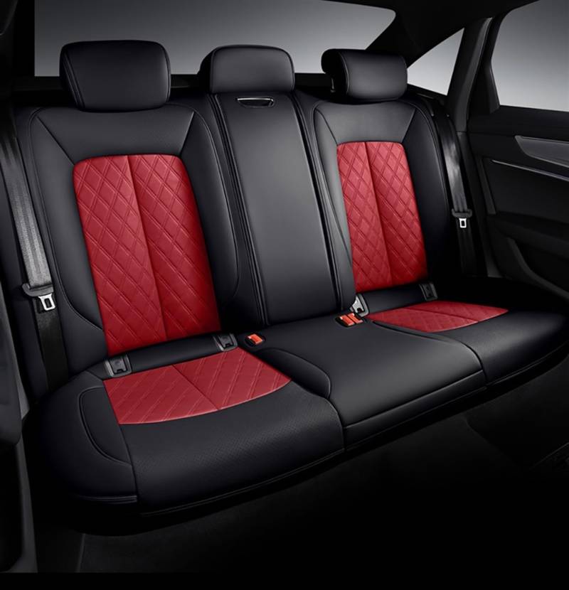 SZYNBQ Sitzschoner Kompatibel Mit A4 B9 Für Avant A5 Für Sportback Tt Mk2 Q3 A6 C5 A3 8l 8p Q2 Q5 Q7 A1 Autositzbezugschutz Four Seasons Seat(4,3pcs) von SZYNBQ