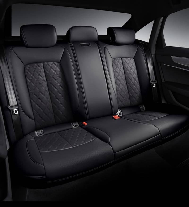 SZYNBQ Sitzschoner Kompatibel Mit A4 B9 Für Avant A5 Für Sportback Tt Mk2 Q3 A6 C5 A3 8l 8p Q2 Q5 Q7 A1 Autositzbezugschutz Four Seasons Seat(5,3pcs) von SZYNBQ