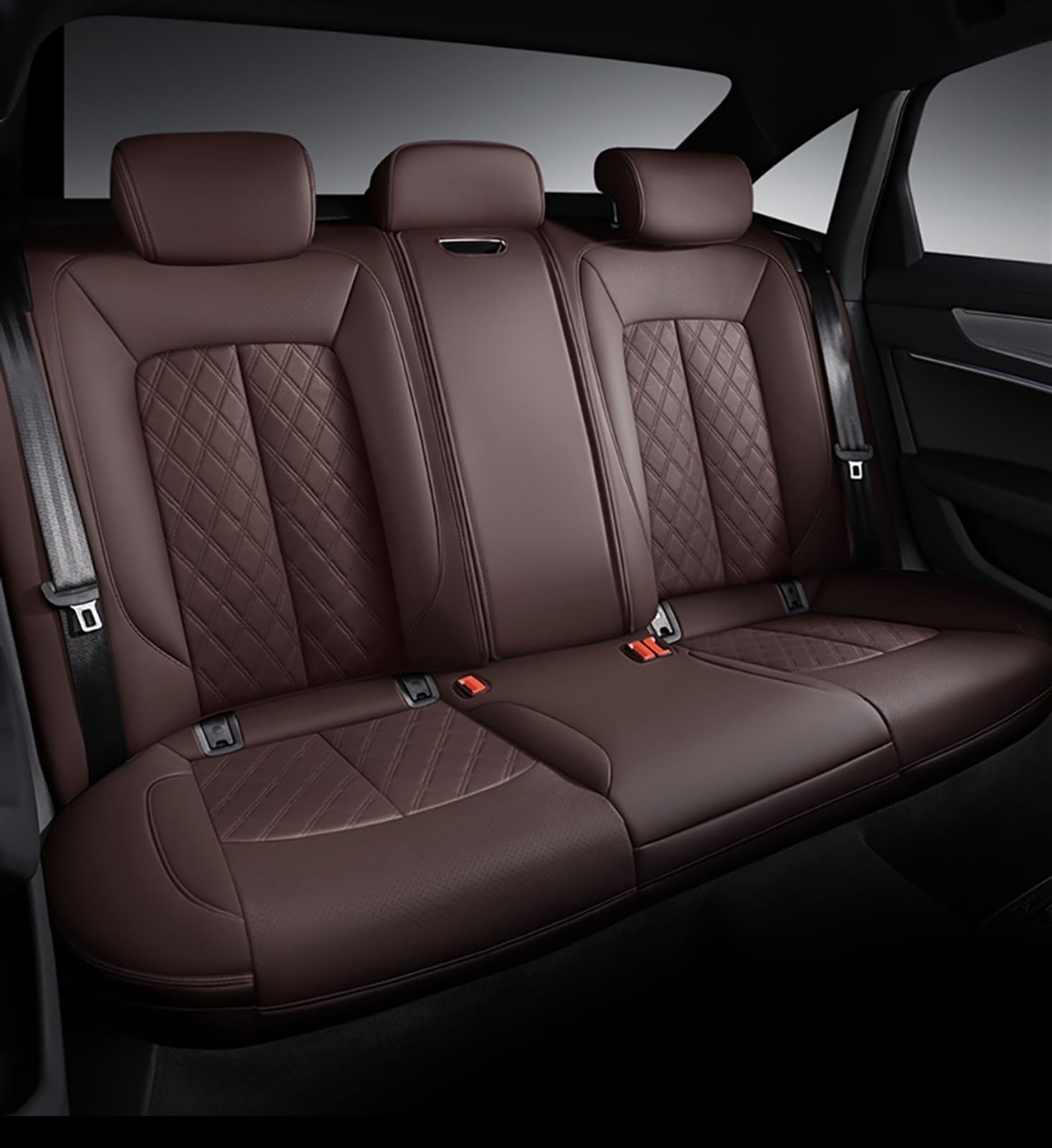 SZYNBQ Sitzschoner Kompatibel Mit A4 B9 Für Avant A5 Für Sportback Tt Mk2 Q3 A6 C5 A3 8l 8p Q2 Q5 Q7 A1 Autositzbezugschutz Four Seasons Seat(6,3pcs) von SZYNBQ