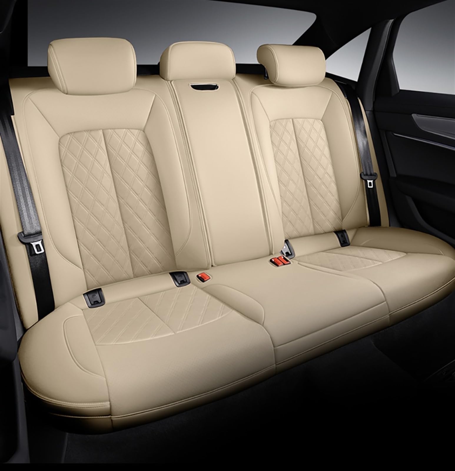 SZYNBQ Sitzschoner Kompatibel Mit A4 B9 Für Avant A5 Für Sportback Tt Mk2 Q3 A6 C5 A3 8l 8p Q2 Q5 Q7 A1 Autositzbezugschutz Four Seasons Seat(color1,3pcs) von SZYNBQ