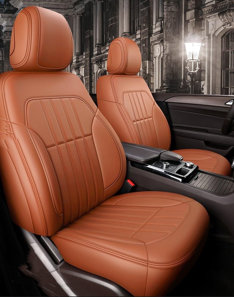SZYNBQ Sitzschoner Kompatibel Mit Mercedes Für Benz W204 W205 W211 W203 W246 Autozubehör Sitzbezugschutz 5 Sitze Four Seasons Sitzbezug(6) von SZYNBQ