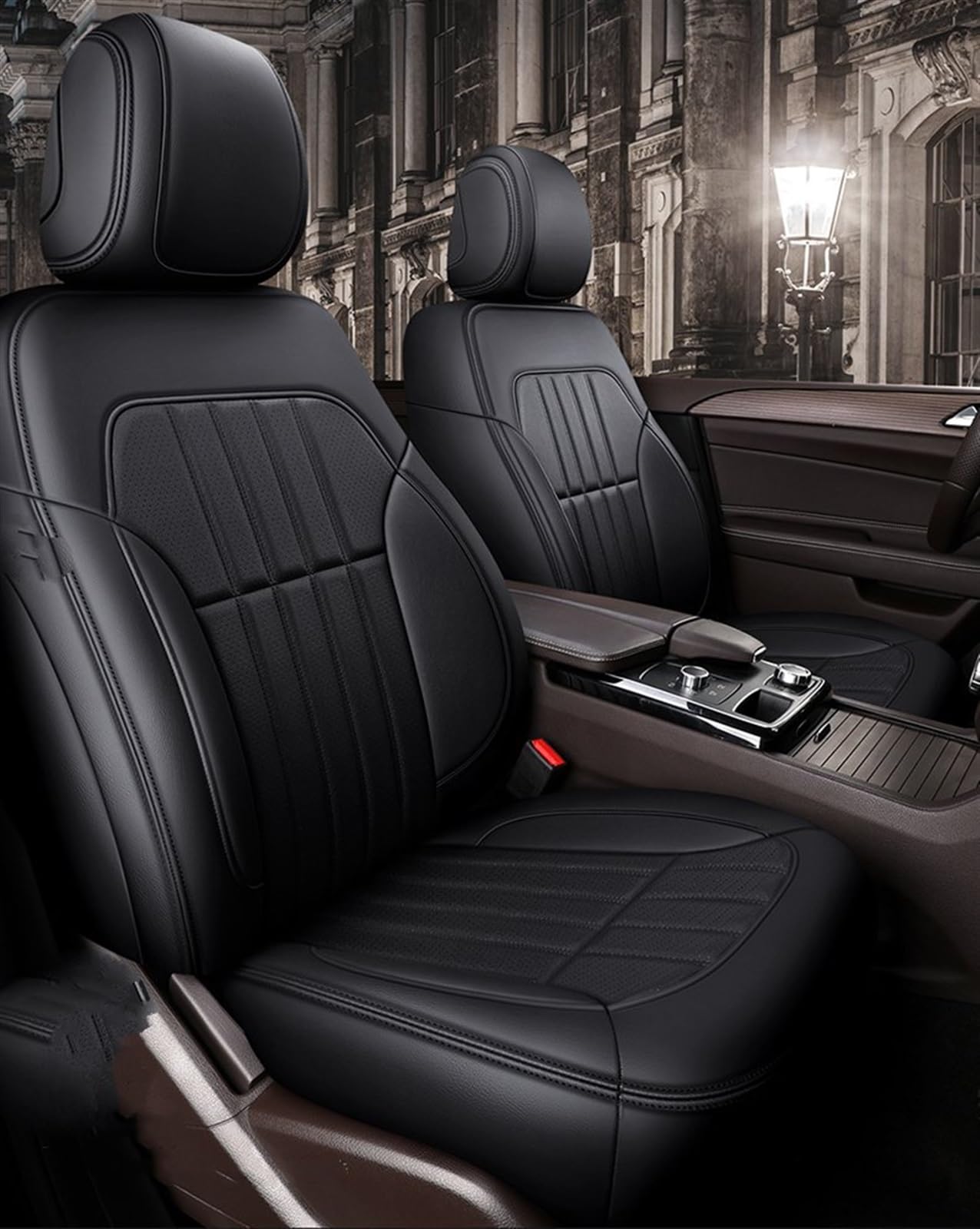 SZYNBQ Sitzschoner Kompatibel Mit Mercedes Für Benz W204 W205 W211 W203 W246 Autozubehör Sitzbezugschutz 5 Sitze Four Seasons Sitzbezug(color1) von SZYNBQ