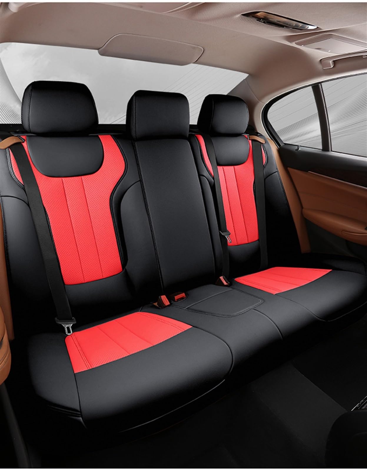 SZYNBQ Sitzschoner Kompatibel Mit VW Für Polo 2014 2015 2016 2017 2019 2020. Auto-wasserdichte Antifouling-verschleißfeste Sitzbezüge Waschbar(B,5) von SZYNBQ