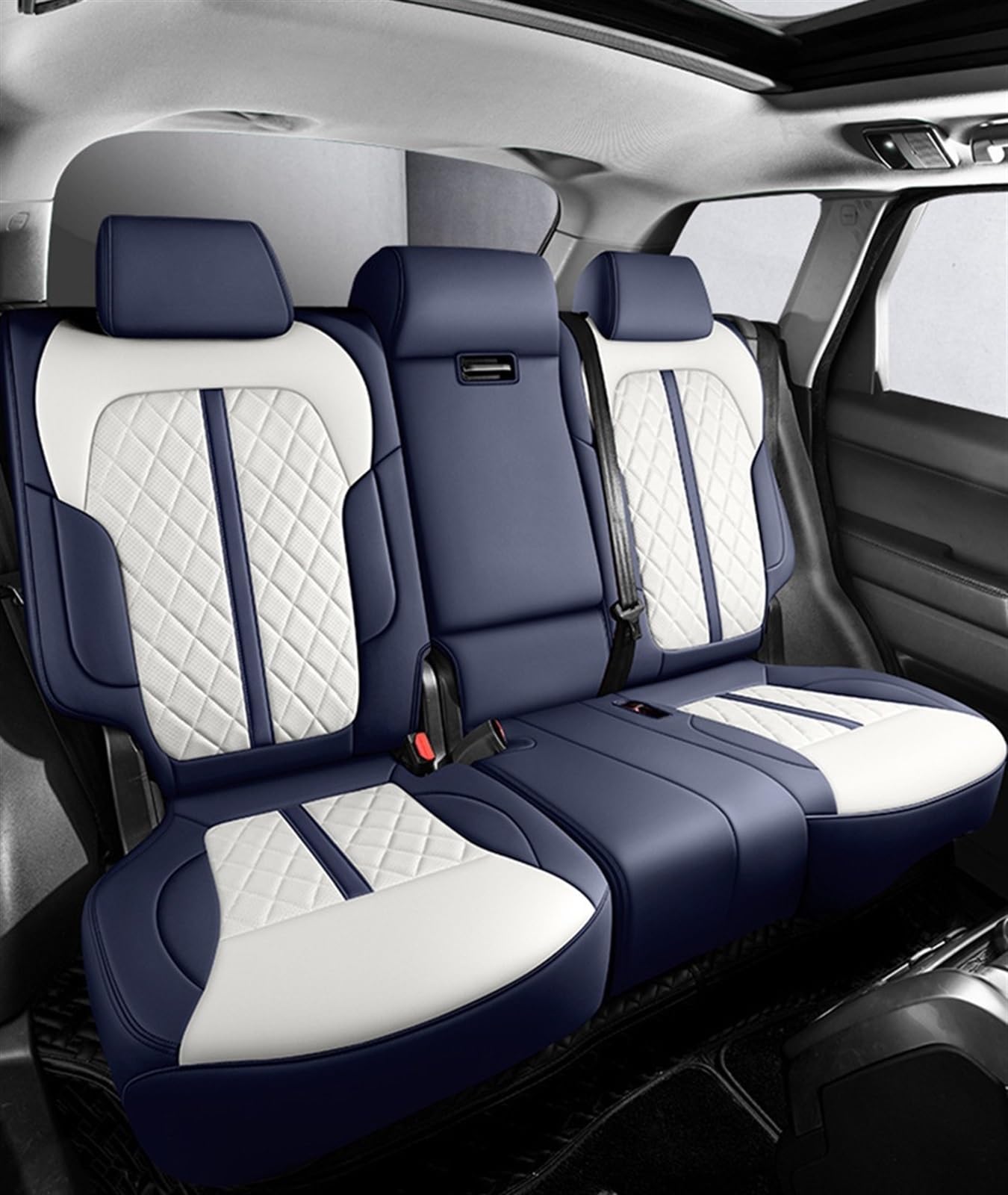 SZYNBQ Sitzschoner Kompatibel Mit Volvo V40 2013 2014 2015 2016 2017 2018 2019. Auto-Innensitzbezug-Schutz, Vier Jahreszeiten-Sitzbezug, Waschbar(C,3) von SZYNBQ