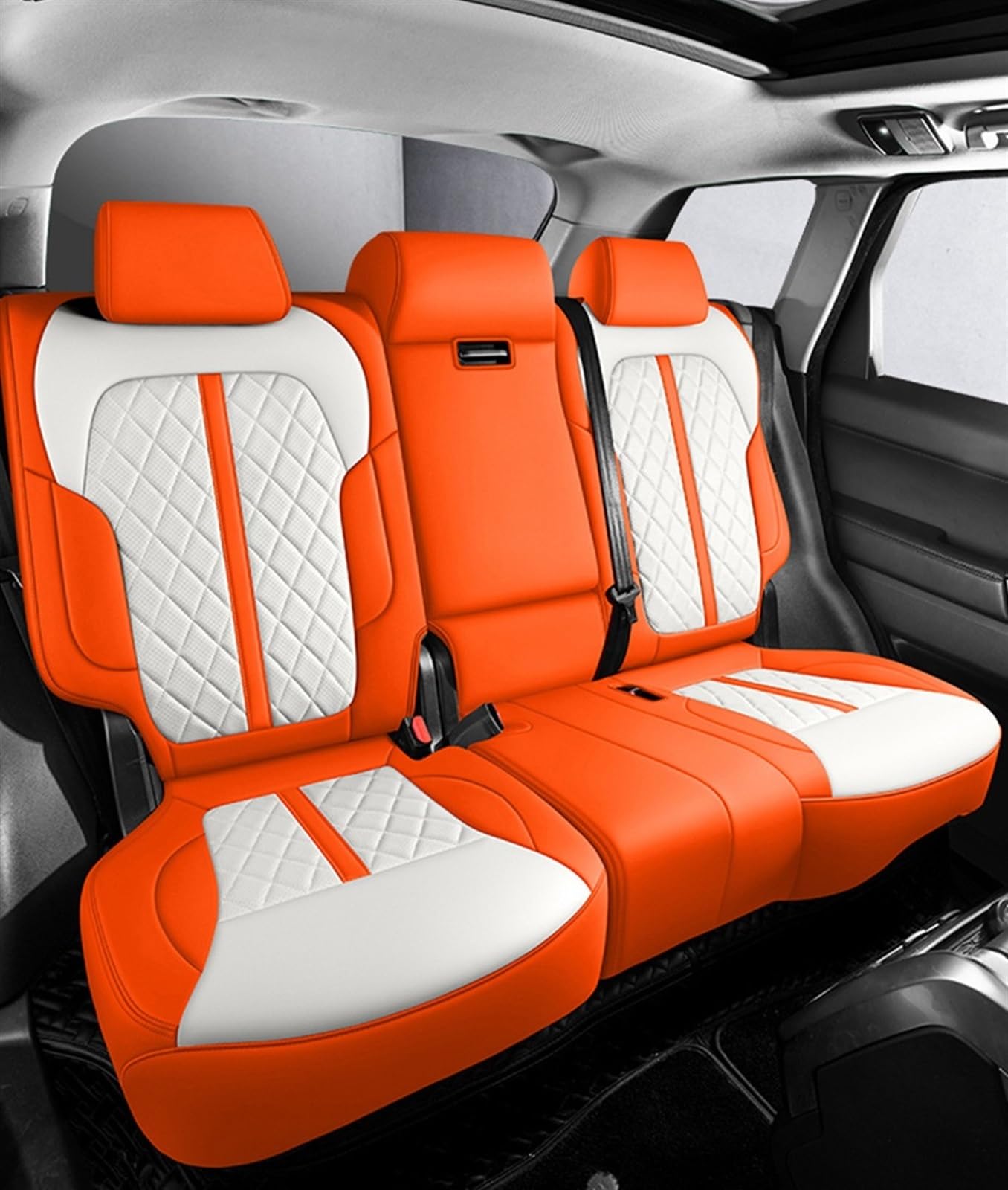 SZYNBQ Sitzschoner Kompatibel Mit Volvo V40 2013 2014 2015 2016 2017 2018 2019. Auto-Innensitzbezug-Schutz, Vier Jahreszeiten-Sitzbezug, Waschbar(C,8) von SZYNBQ
