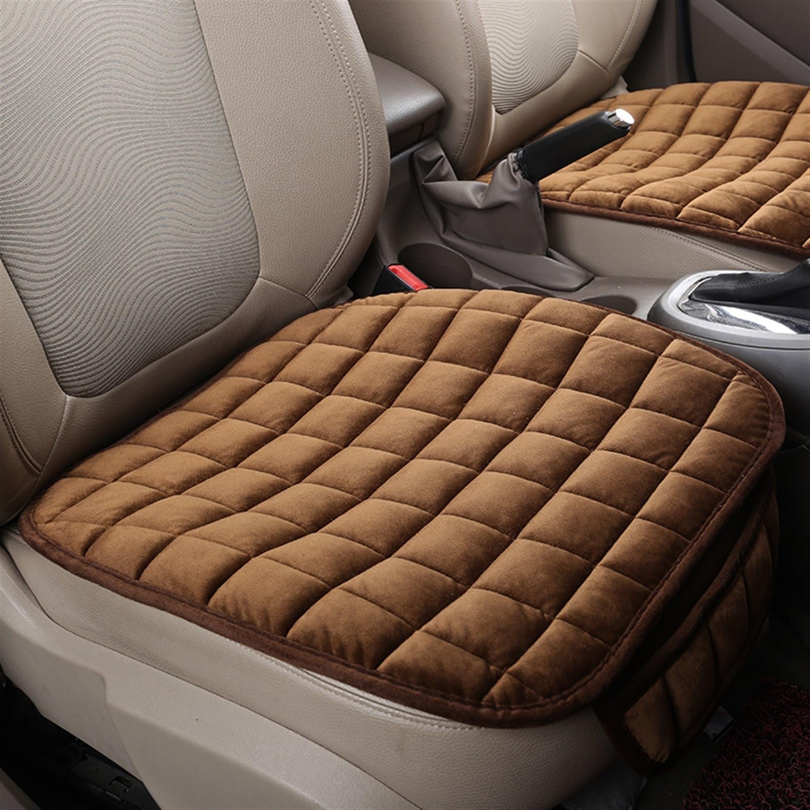 SZYNBQ Sitzschoner Universal Winter Warme Auto Sitz Abdeckung Kissen Anti-Slip Vorderstuhl Sitz Atmungsaktive Pad Auto Seat Protector Sitzbezüge(3) von SZYNBQ